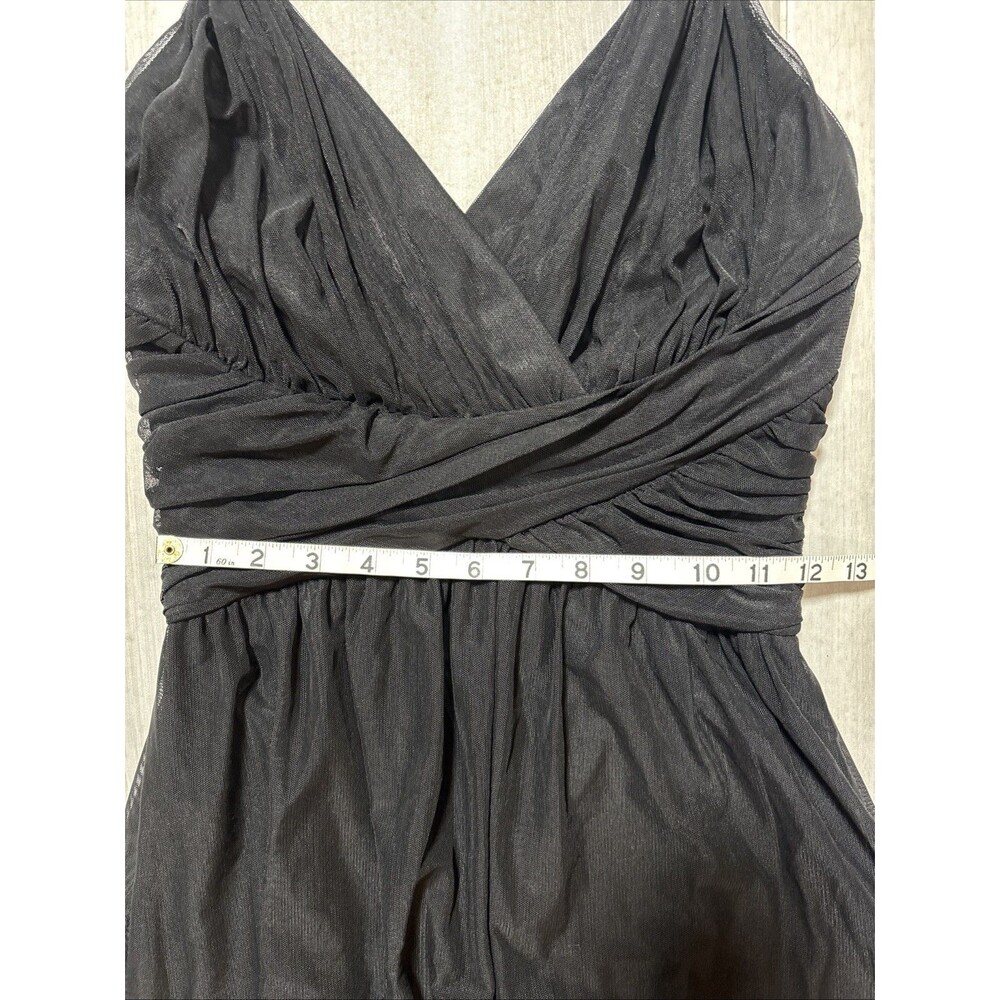 White House Black Market Black Halter Maxi Dress Size 2 - Picture 8 of 10